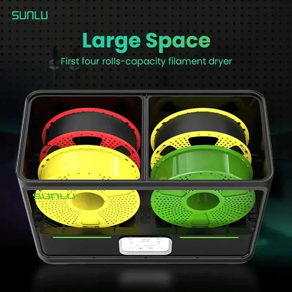 Sunlu Fila Dryer S4: Easily dry and warm your filament in bulk