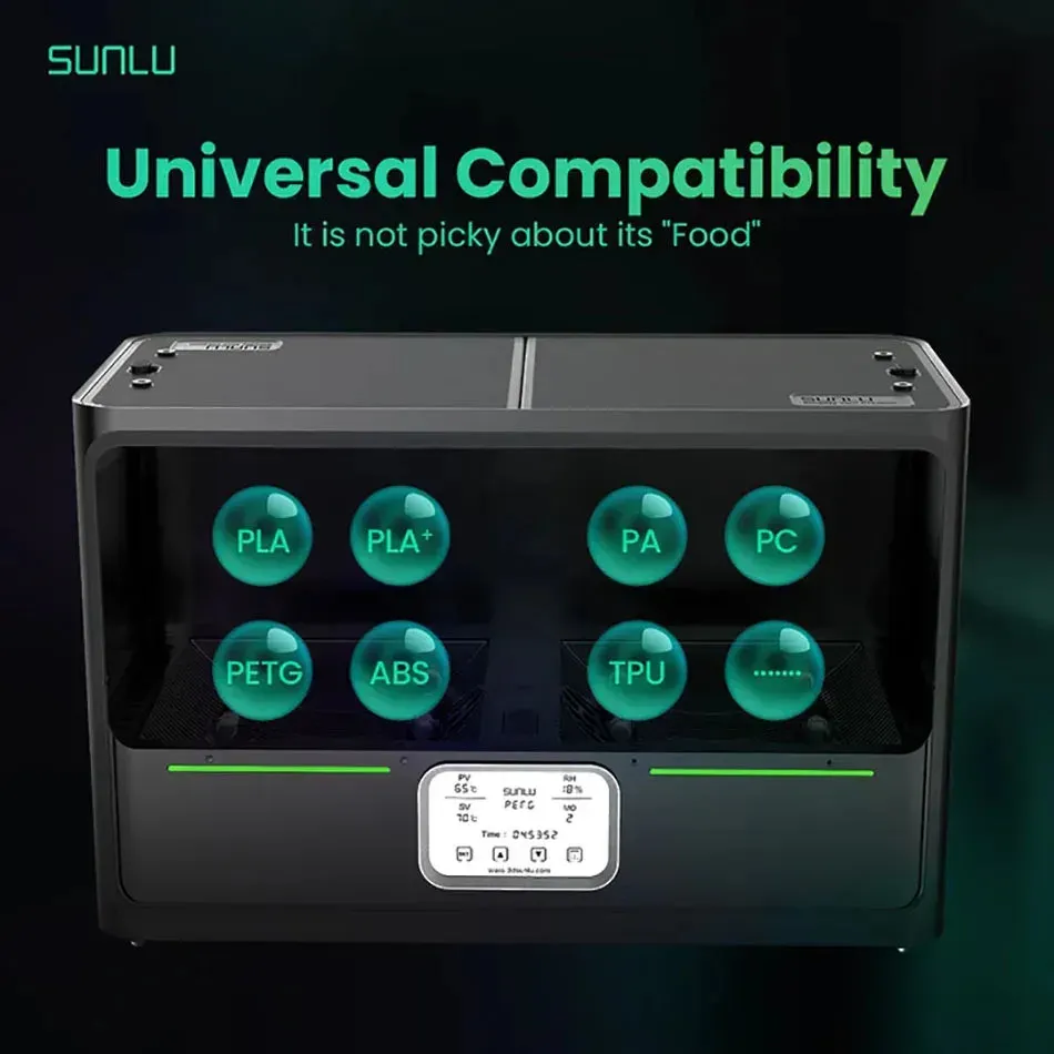Sunlu Fila Dryer S4: Easily dry and warm your filament in bulk
