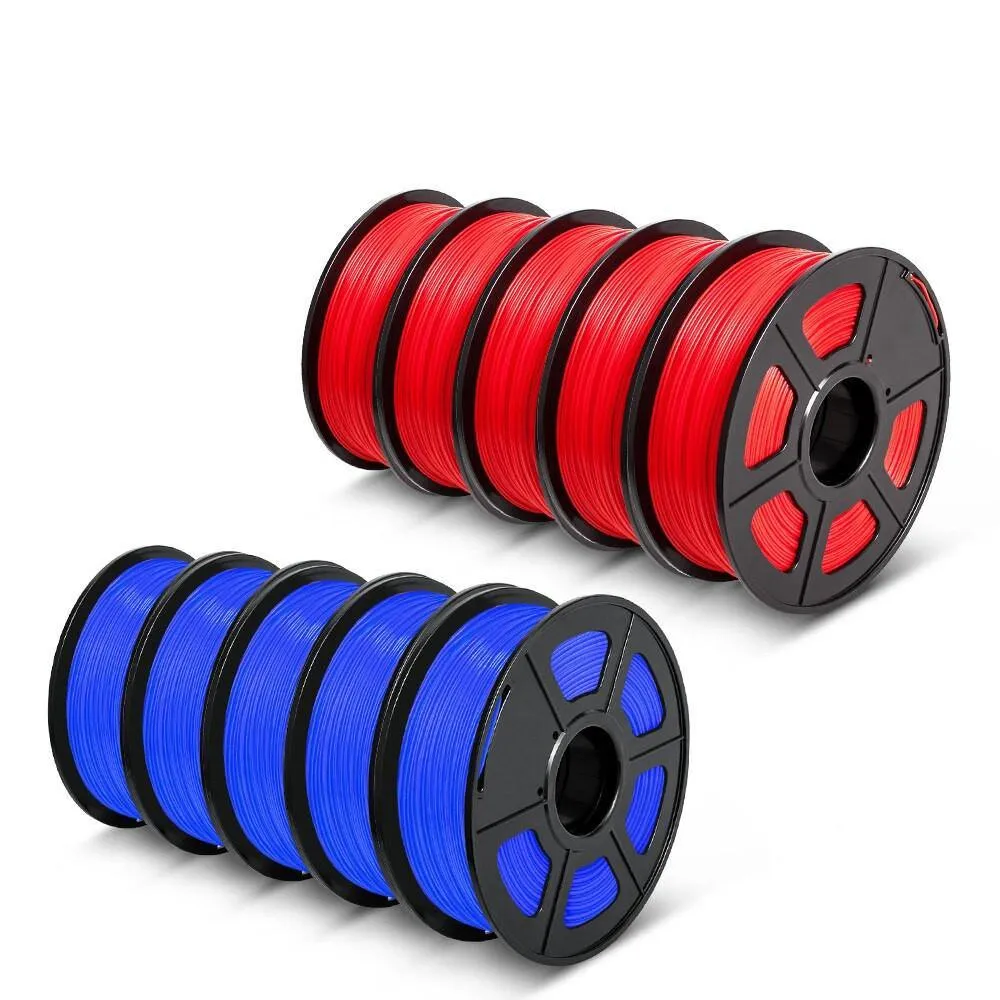 SUNLU PLA 10x1kg: High Quality 3D Printer PLA Filament