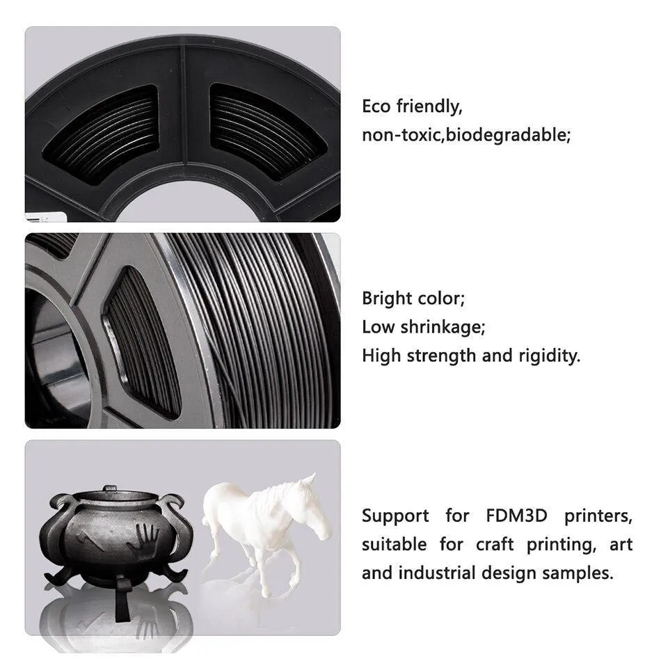 SUNLU PLA 10x1kg: High Quality 3D Printer PLA Filament