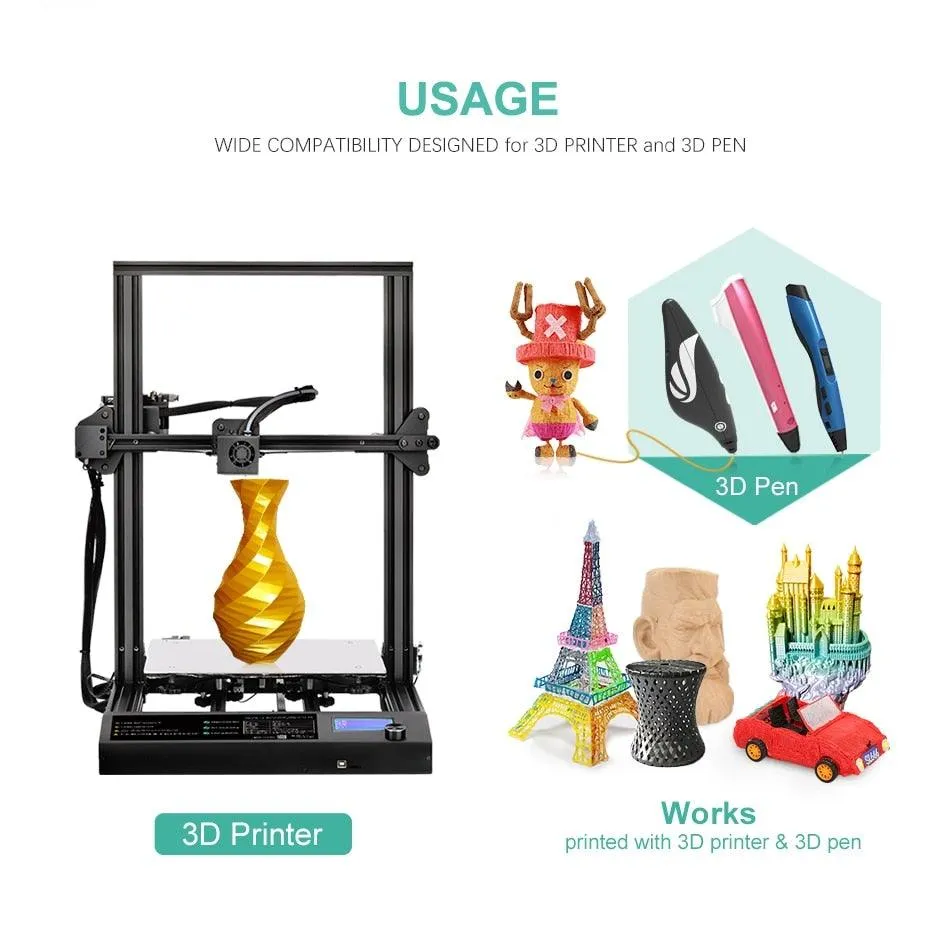 SUNLU PLA 10x1kg: High Quality 3D Printer PLA Filament