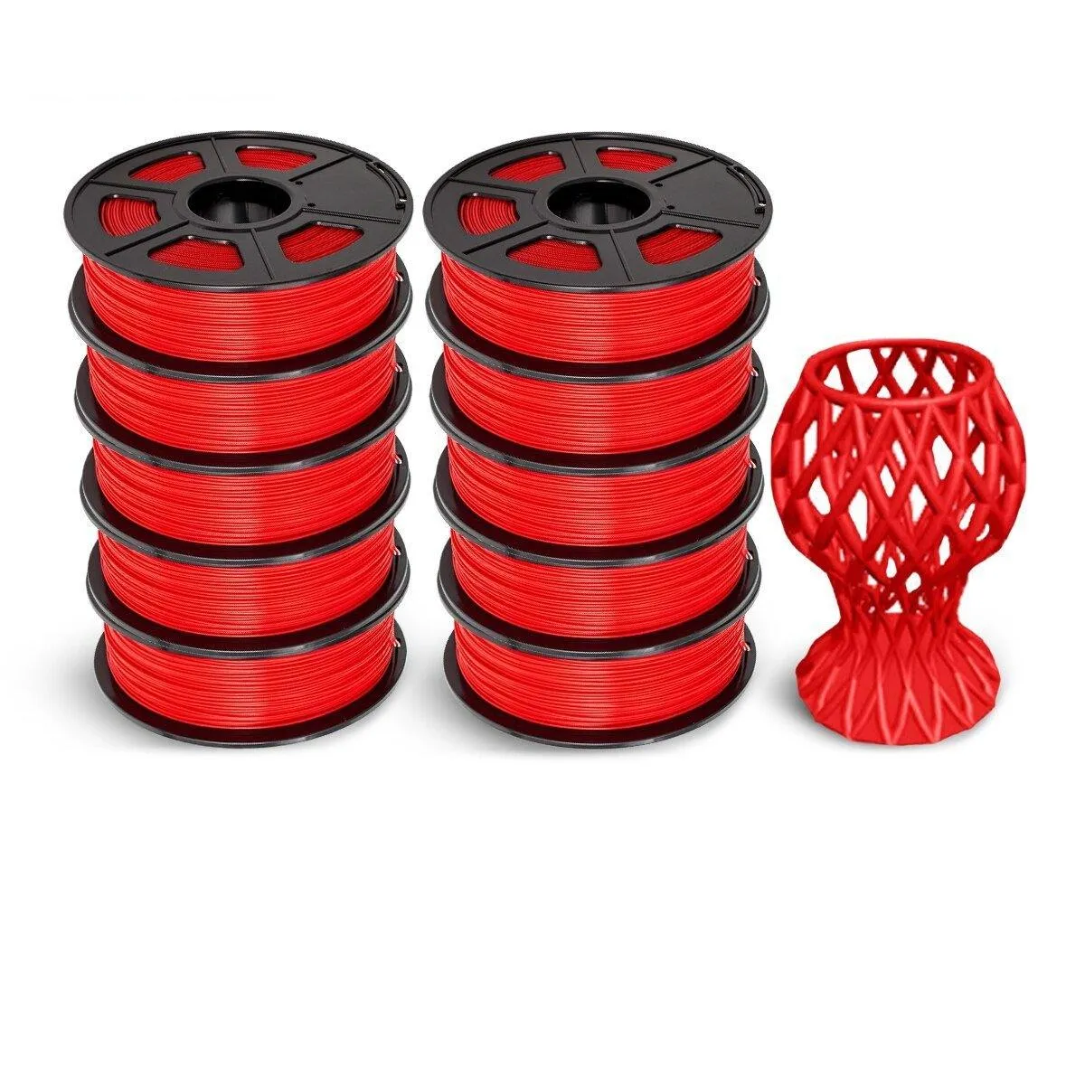 SUNLU PLA 10x1kg: High Quality 3D Printer PLA Filament
