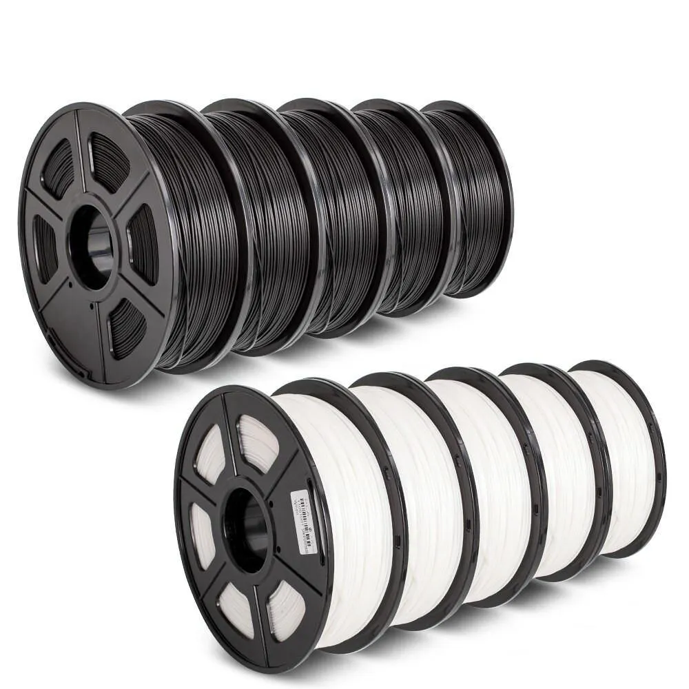 SUNLU PLA 10x1kg: High Quality 3D Printer PLA Filament
