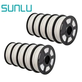 SUNLU PLA 10x1kg: High Quality 3D Printer PLA Filament