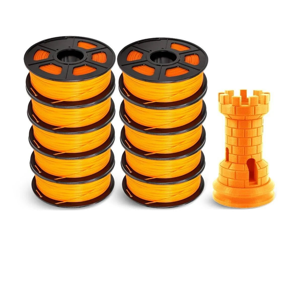 SUNLU PLA 10x1kg: High Quality 3D Printer PLA Filament