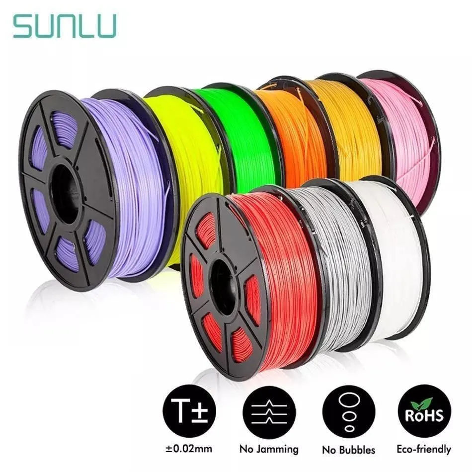 SUNLU PLA 3D Printer Filament: 1.75mm 1kg Many Colours