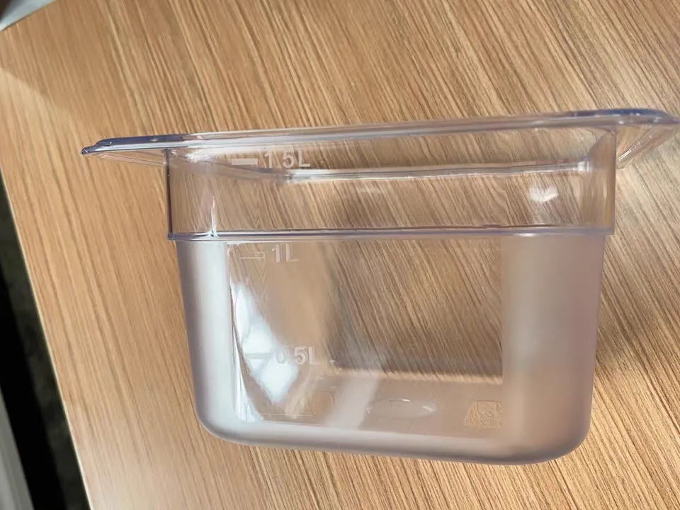 TenUp Polycarbonate Food Pan 1/6 Size 4'' Deep