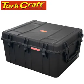 TORK CRAFT PLASTIC CASE 847 X 722 X 432MM OD WHEELS WITH FOAM BLACK CASE WATER & PLC786639