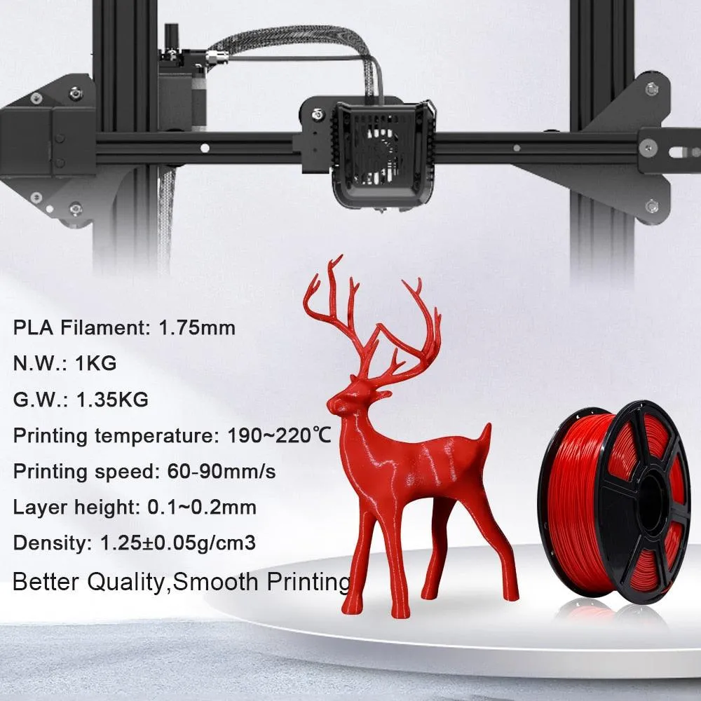 [US] Flashforge PLA 3D Printer Filament: 1kg 1.75mm various colours