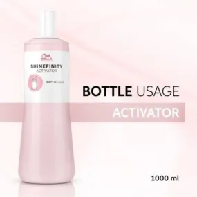 Wella Shinefinity Activator 2% Bottle Usage 1L