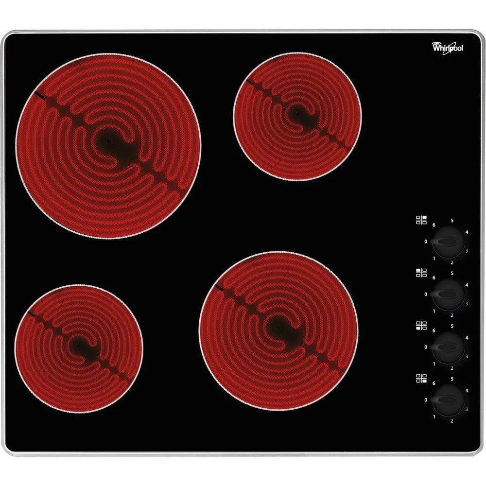 WHIRLPOOL AKM609-IX Built-In 58cm Ceramic Hob - Black