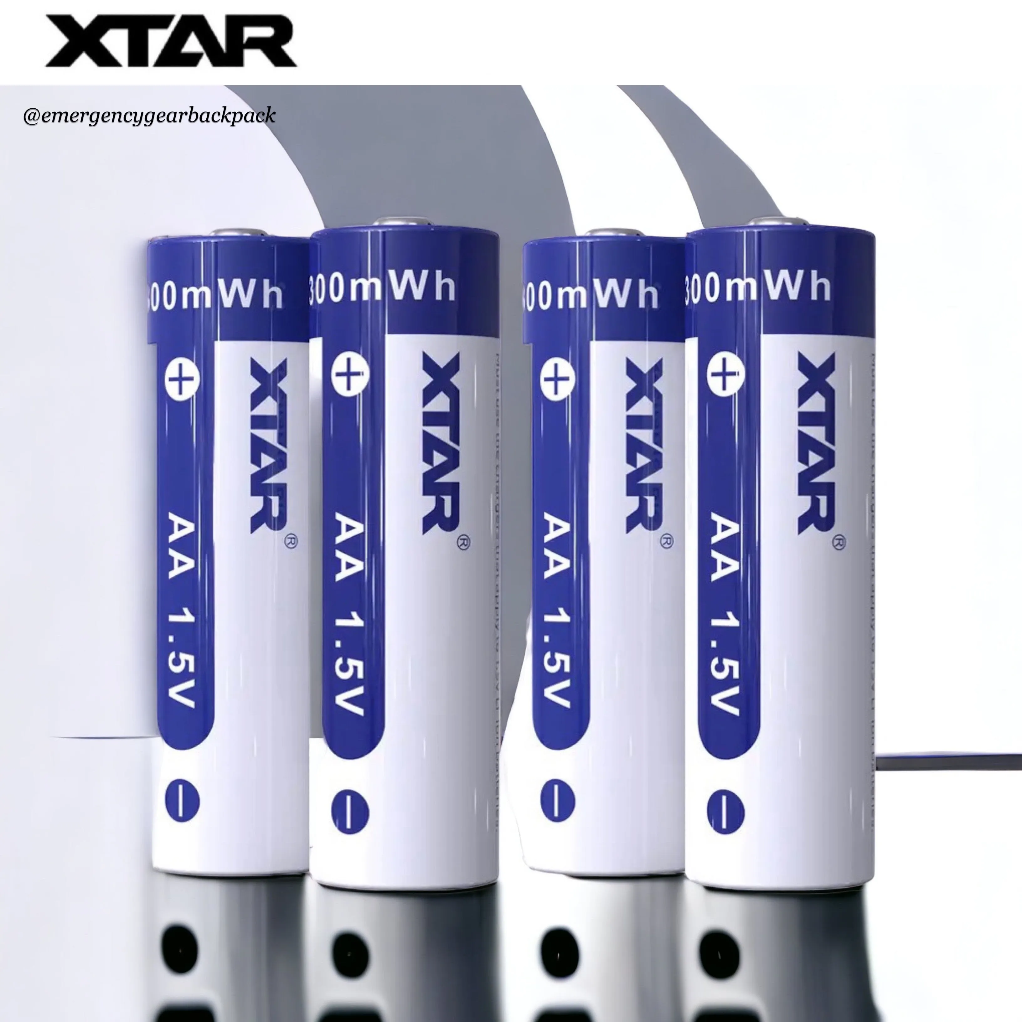 XTAR 1.5V Li-ion Battery AA 3300mWh/2000mAh (Pack 4)