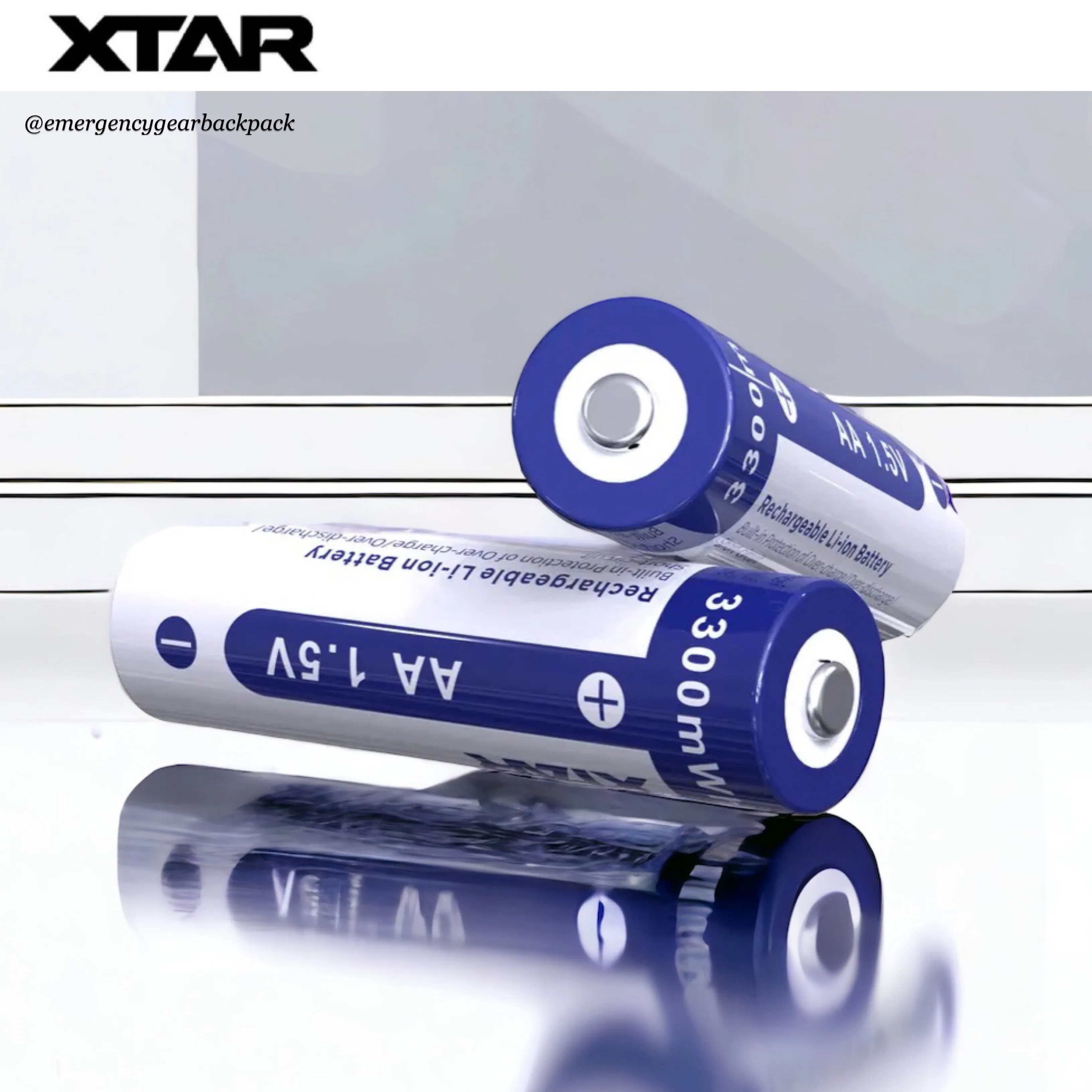 XTAR 1.5V Li-ion Battery AA 3300mWh/2000mAh (Pack 4)