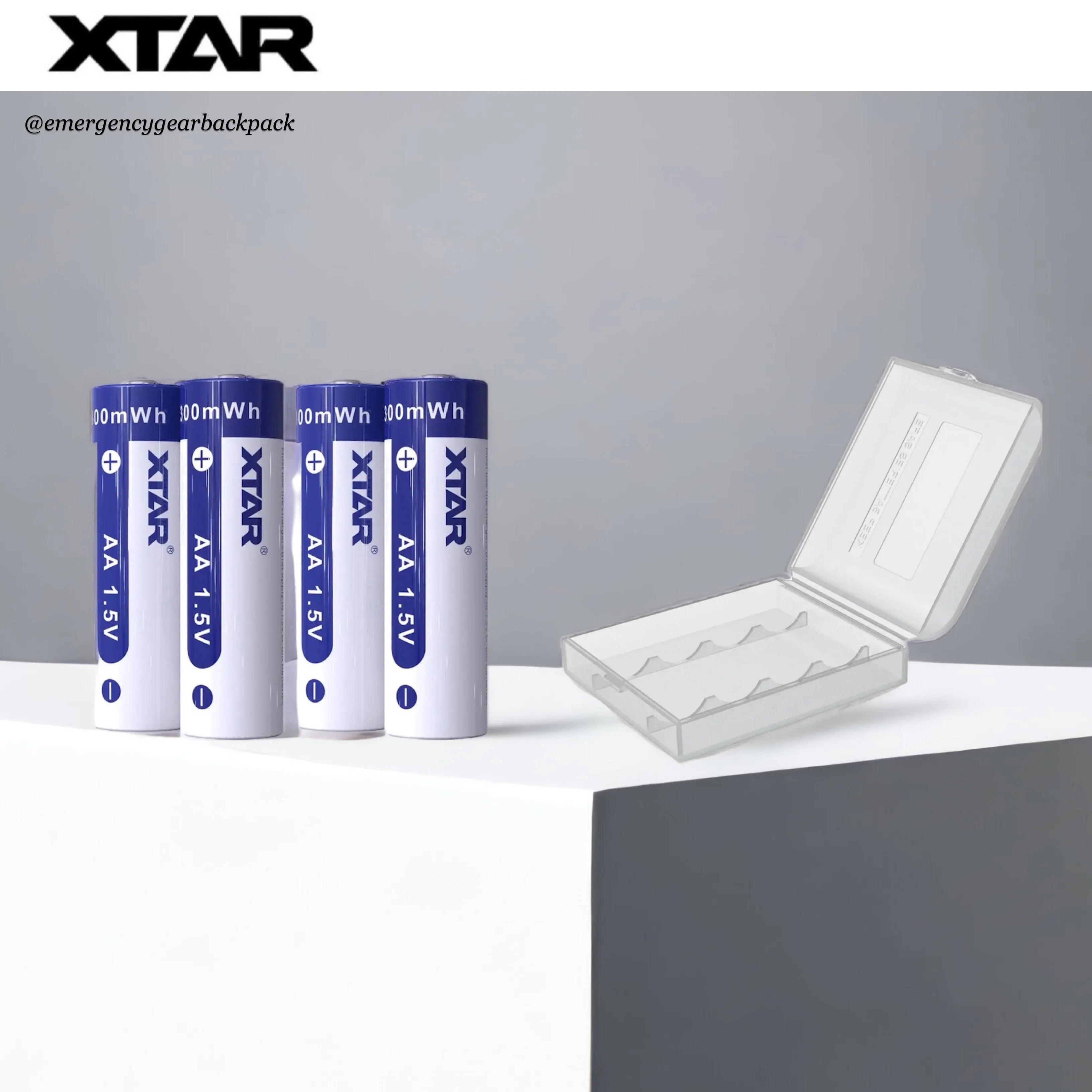 XTAR 1.5V Li-ion Battery AA 3300mWh/2000mAh (Pack 4)